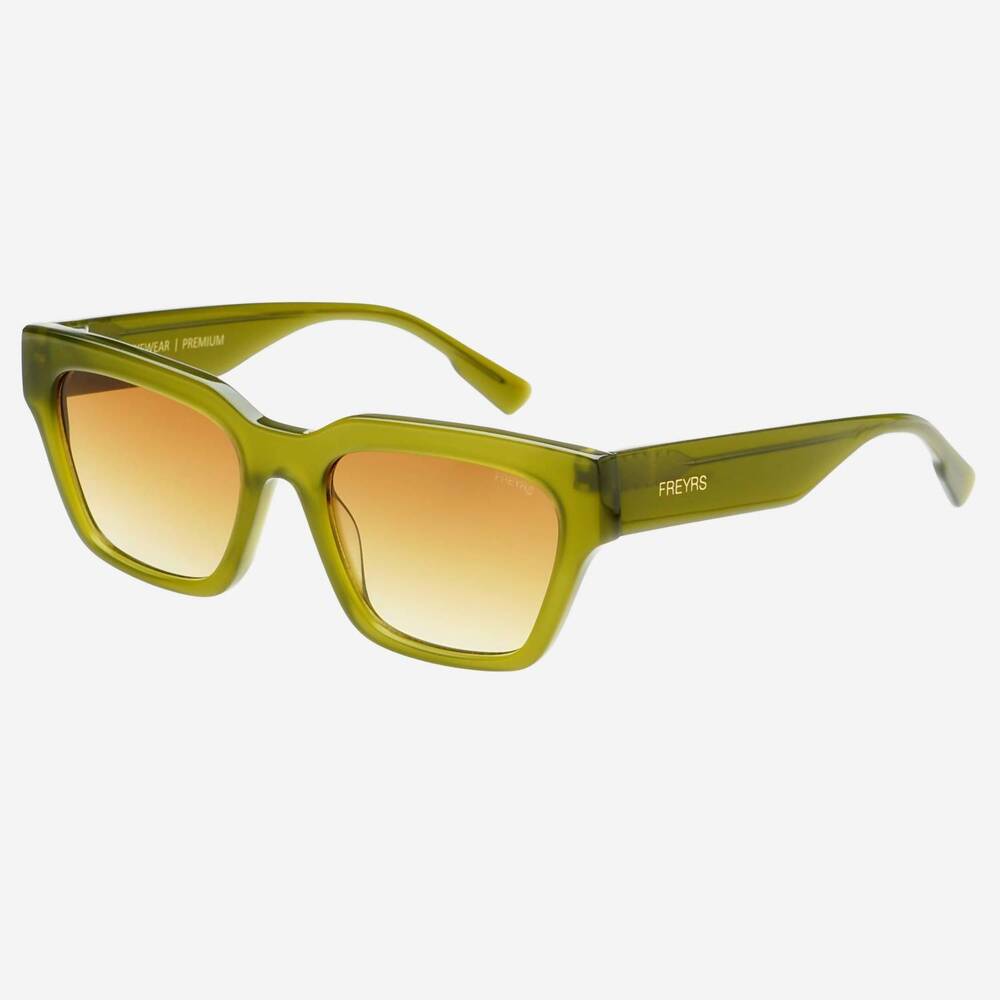 NEW FREYRS EYEWEAR unisex - hayden acetate rectangular sunglasses in midnight ol